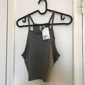 Grey crop top